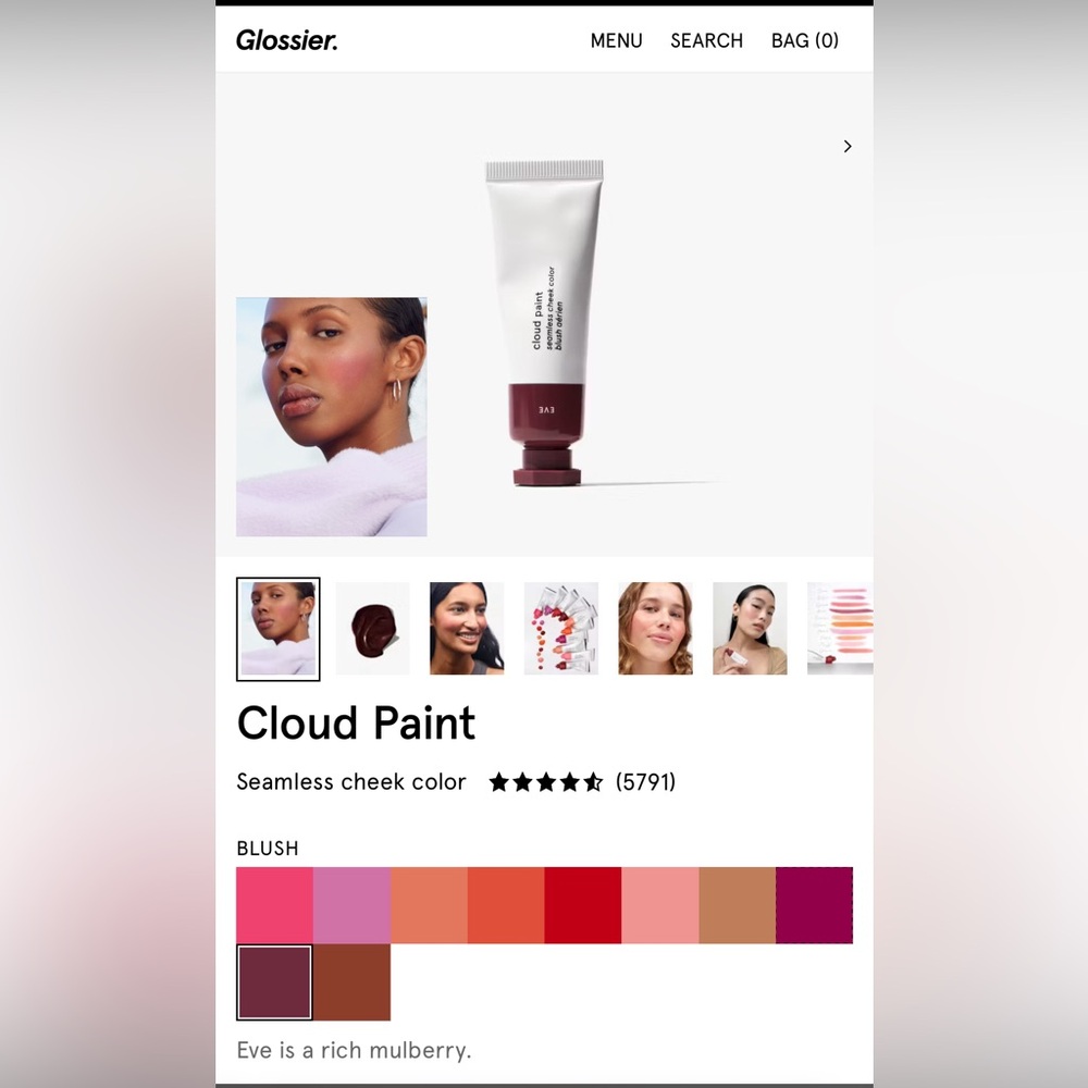 2 NEW *Unopened* Glossier Cloud Paint - EVE - **2 for $30 available!**
